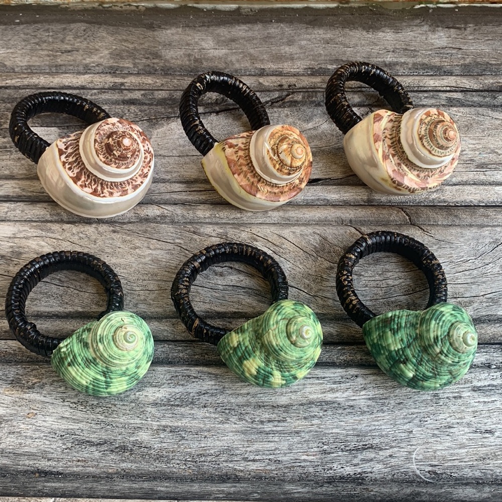 Vintage Seashell Napkin Rings - Picture 8 of 13